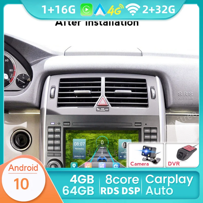 Автомагнитола автомобильный Dvd-плеер для Mercedes Benz B200 A B Class W169 W245 Viano Vito W639 Sprinter W906