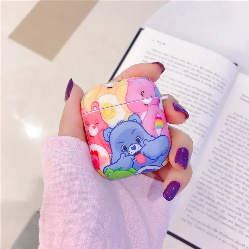 

Cute Bear Bluetooth Earphone Case For Apple Airpods Cover Cartoon Silicone Headphone Case Box For Air pods Headset Charging Capa
