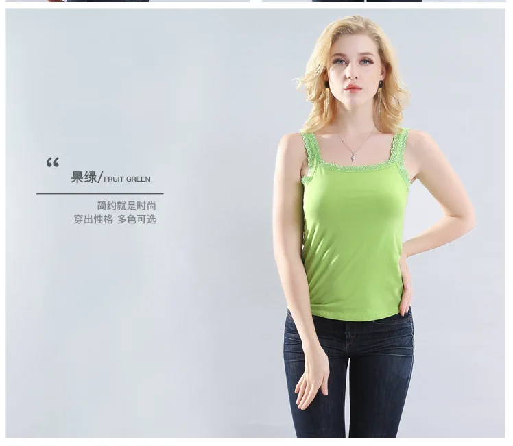 Весенне-летнее кружевное платье-майка с u-образным вырезом, женское ...