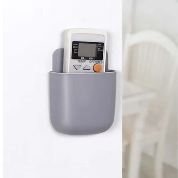 

Wall Mounted Phone Charging Holder Bracket Remote Control Hanger Base Stand Support Hanging Storage Rack Box Home Organizer 1PC