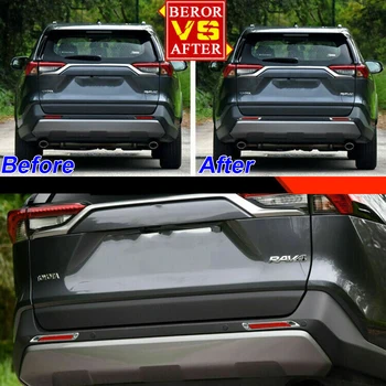 

Spare Light Cover Trim Part Sun-proof 2pcs Set For Toyota RAV4 2019 Silver