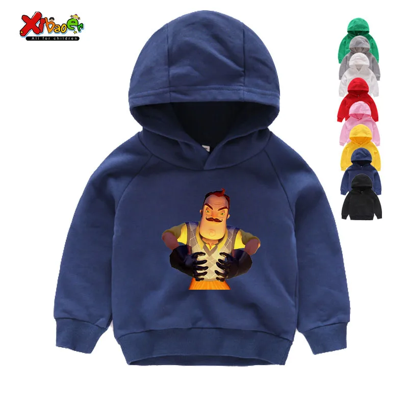 

3-12Years Boys Girls Long sleeve Hoodies Game Pattern Hoodies Kids Casual Funny Clothes Hoodies 2020 Baby Autumn Winter Hoodies
