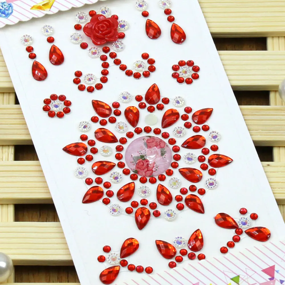

Plastic Crystal Sticker Hot Stamping Stickers Notes Decoration Cute Diary Book Paper Sticker Computer Cool