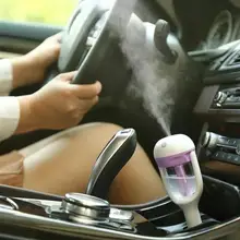 В форме лампочки автомобильное зарядное устройство увлажнитель мини очиститель воздуха ароматерапия Арома диффузор Авто тумана освежитель воздуха увлажнение