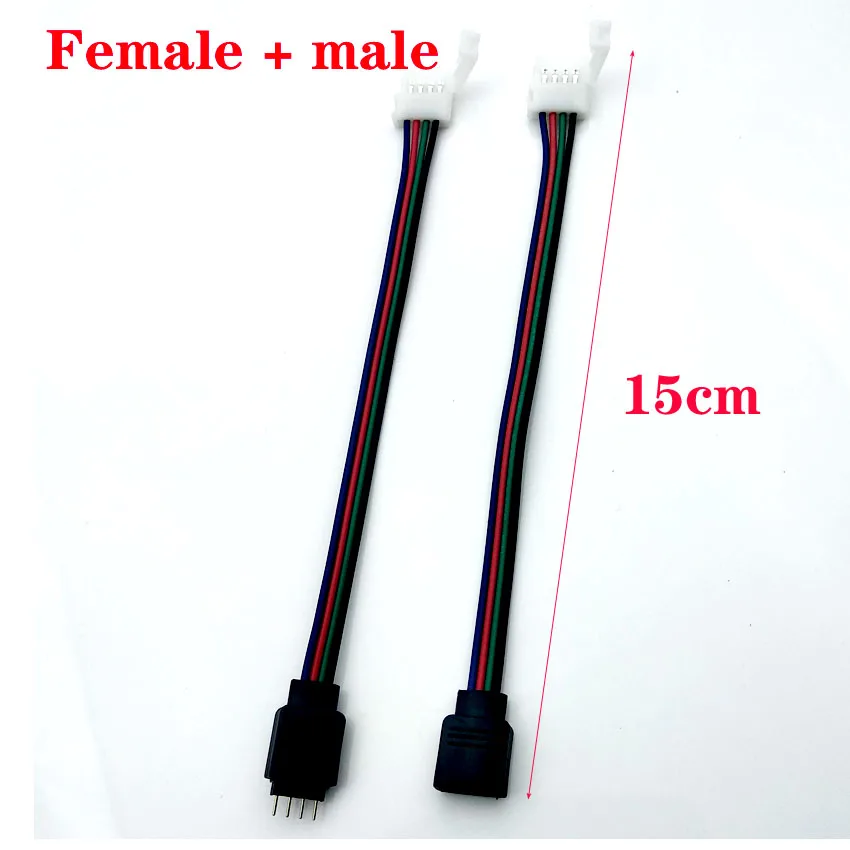 

5Pcs 15cm 4 Pin 4 Pin 5050 3528 LED RGB Strip Extension Connector Cable Wire LED Strip Extension Cable G08 Drop ship