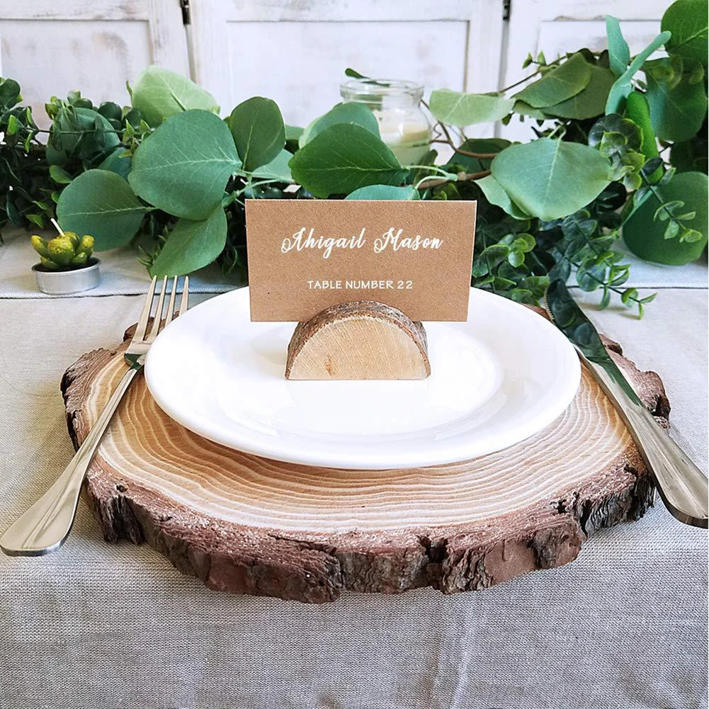  120 Pcs Vintage Blank Kraft Paper Table Number Name Card Place Cards Wedding Birthday Party Decorat - 4.00033E+12
