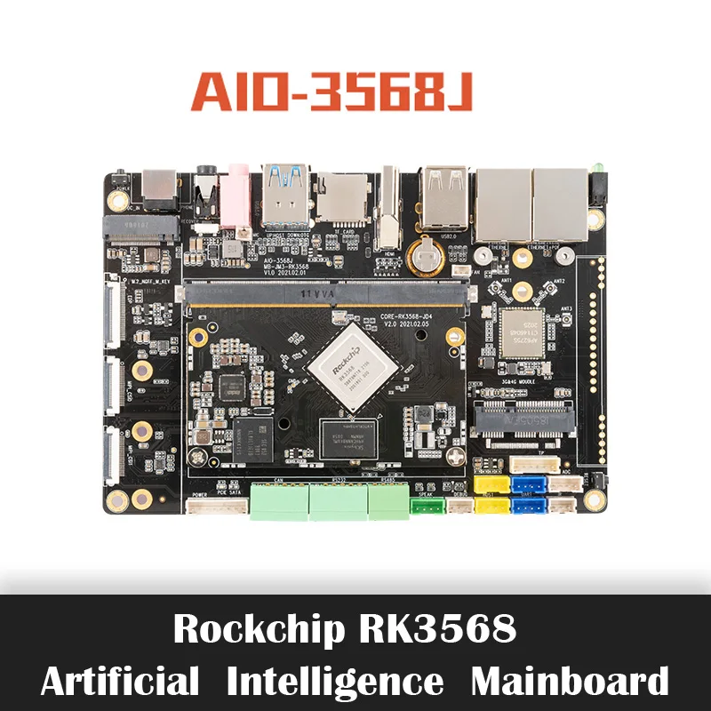 Ĩ ھ Core-3568J  ,  AI  6 SBC, IOT Ʈ NVR, 4GB + 32GB  ھ, RK3568