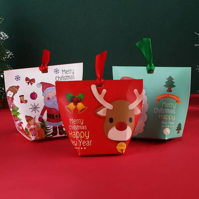 

Christmas Design Gift Wrap Storage Paper Box As Gift Packaging DIY Three Style Candy Chocolate Pack