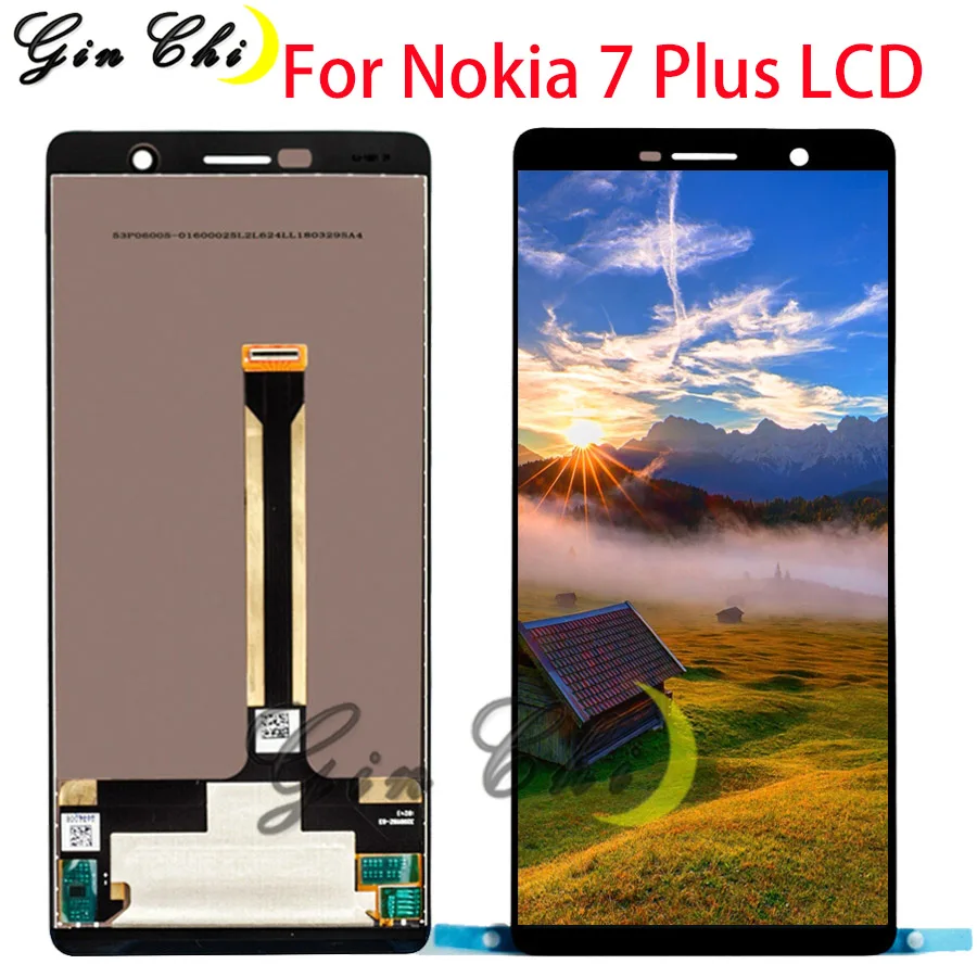 100% протестированный ЖК-дисплей для Nokia 7 Plus lcd дисплей с сенсорным экраном