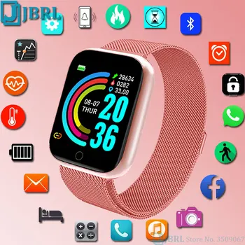 

Smart Watch Band Women Men Heart Rate Monitoring Fitness Tracker Waterproof Sport Smartwatch Ladies Wristwatch For IOS Android