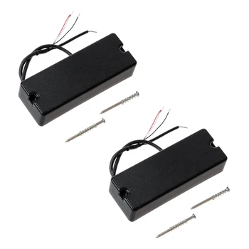 

2pcs Black Soapbar Pickups Ceramic Bar Magnets for Precision Bass Guitar