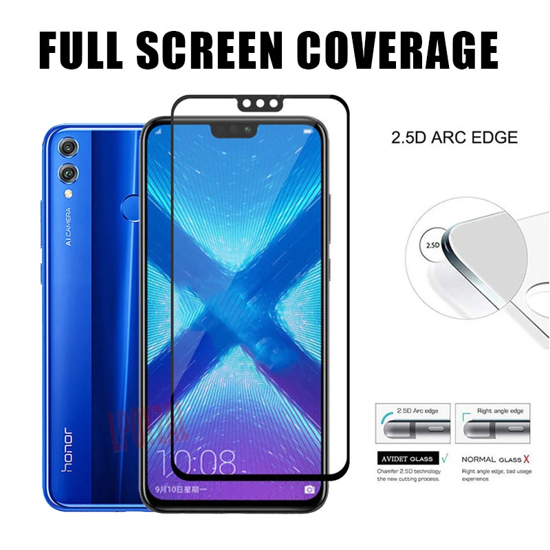 LPOYZAL 3D полное покрытие экрана протектор Закаленное стекло для huawei Honor 8X 7X 7A 9H HD