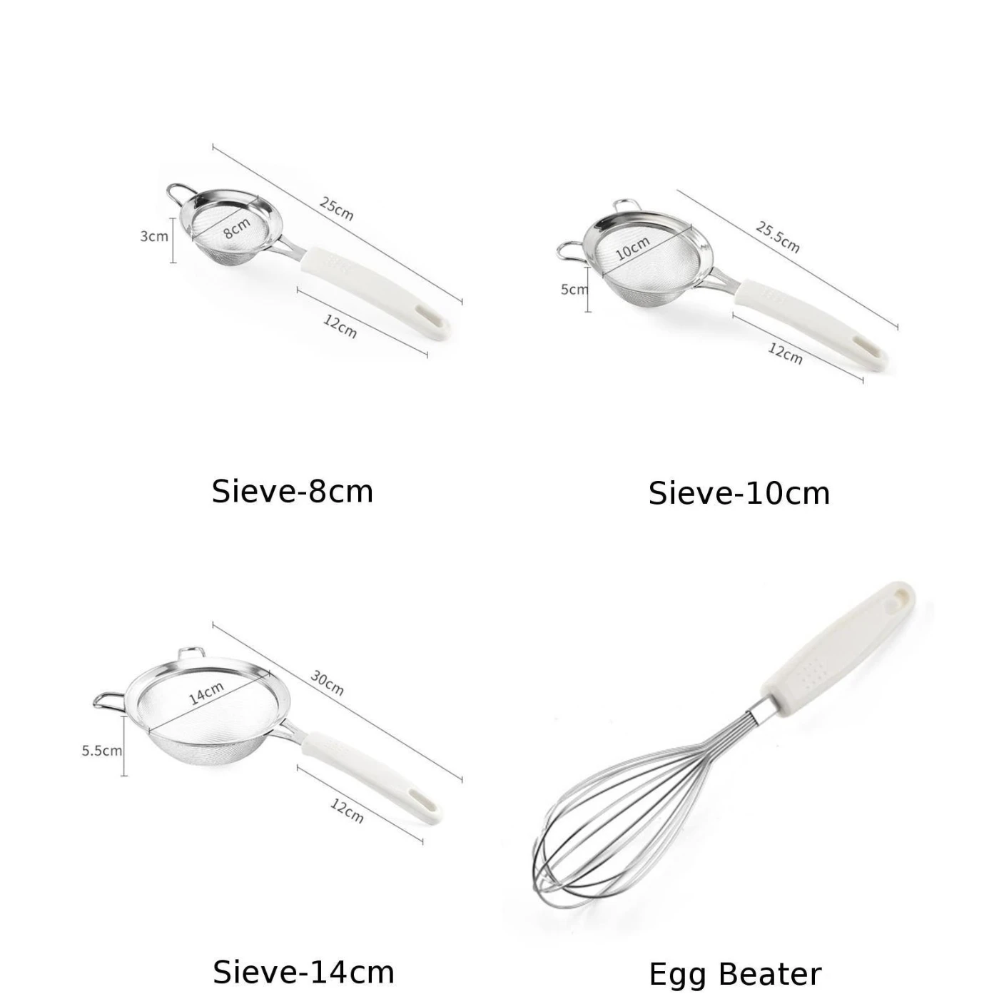 Для Выпечки сито/взбиватель яиц ручные принадлежности из нержавеющей стали сетки инструменты опционально