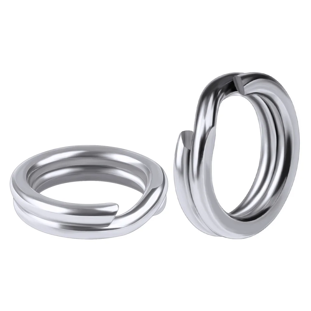 Description Picture 6 of itemFLYSAND High Quality 100PCS/Bag Fishing Split Rings For Japanese Crankbaits Hard Bait Silver Stainless Steel 0#-12# Double Ring