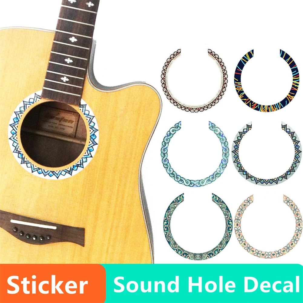 Pegatina con de sonido para guitarra clásica, calcomanía con incrustaciones de roseta, accesorios de guitarra, calcomanías decorativas de plástico PVC|Partes y accesorios de guitarras| - AliExpress