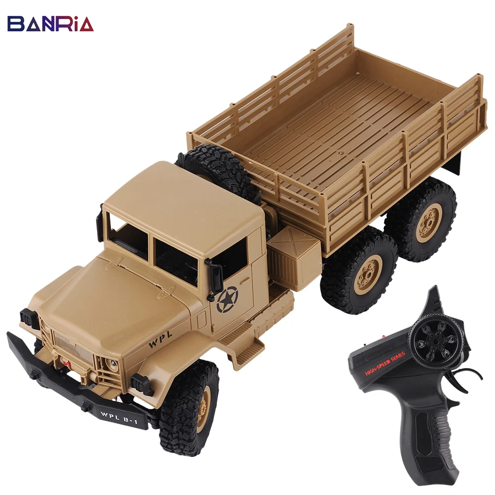 WPL 1/16 военный Радиоуправляемый грузовик электрический автомобиль 6WD внедорожник