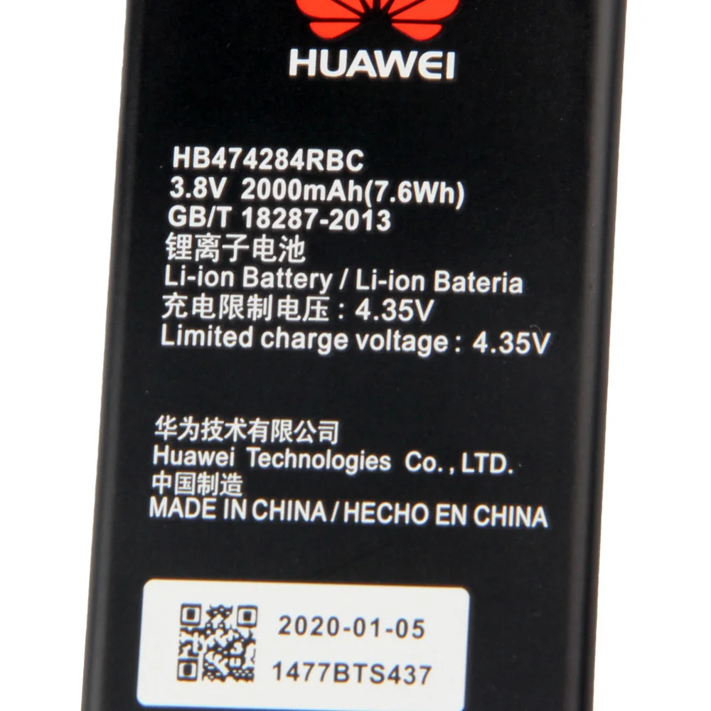 Оригинальная Замена батарея для телефона Huawei Honor 3c lite C8816 Y550 Y560 Y625 Y635 G521 G620 Y5 HB474284RBC