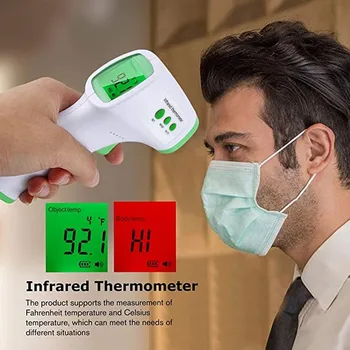 

Infrared Non-Contact Digital Thermometer Instant Read LED Display Smart Thermometer Portable Body Forehead Thermometer