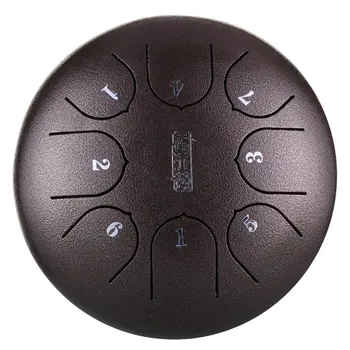 

Empty Spirit Drum 6 Inch 8 Tone Steel Tongue Drum With Musical Accessories For Children Musical Instruments