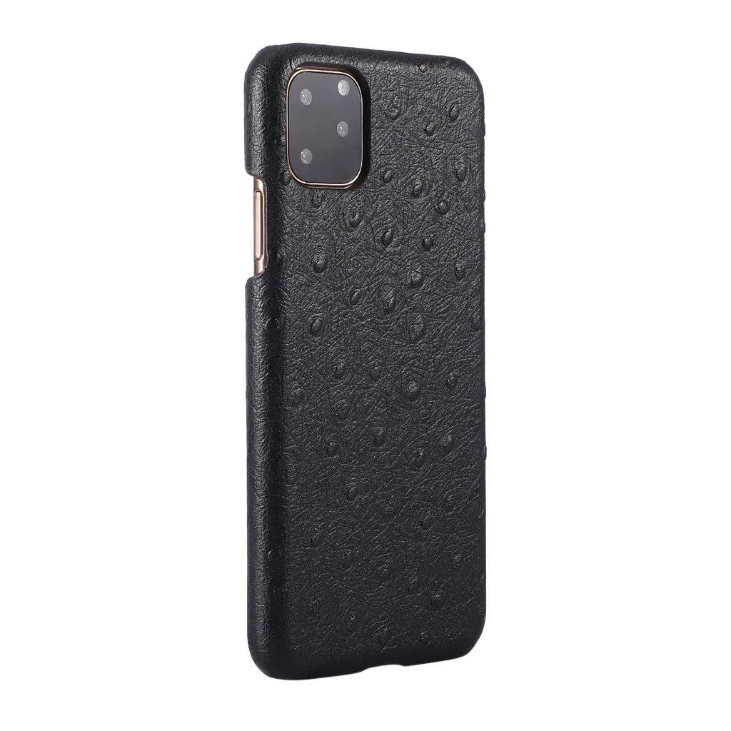 Чехол для Iphone 11 Pro Max Slim Fit, чехол для сотового телефона из натуральной кожи, чехол для телефона(акне, стиль кожи), предназначен для беспроводной зарядки