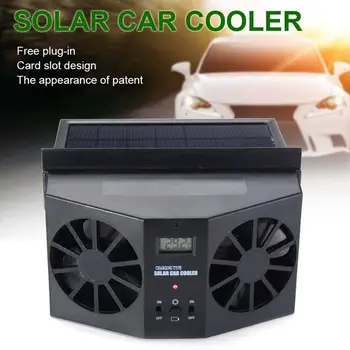 

Vehicle Window Fan Solar Energy Fan Car Exhaust Fan Black Technical Universal Professional Ventilador Cooler Auto Accessories