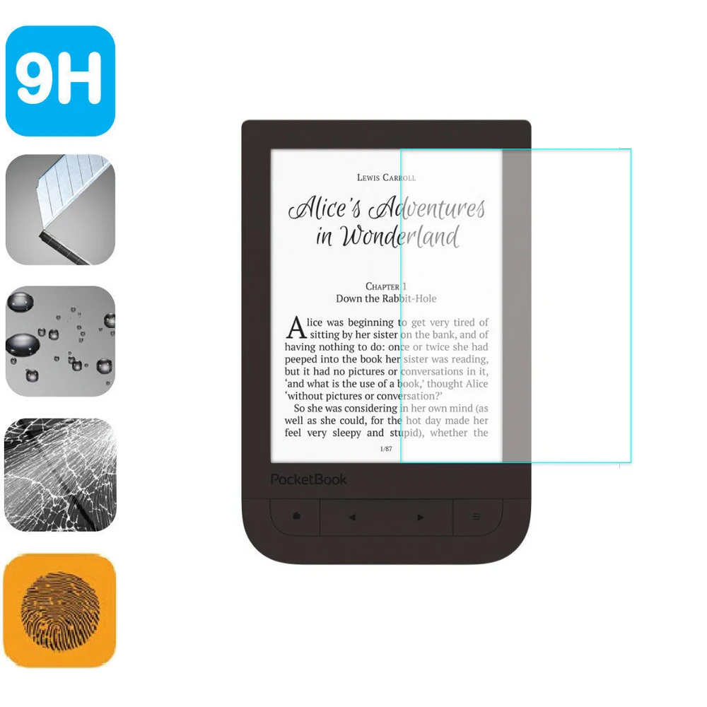 9H Tempered Glass LCD Shield Film 6 inch Screen Protector for