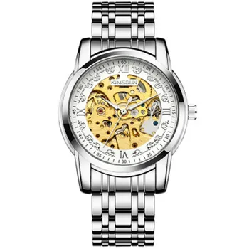 

KIMSDUN Top brand luxury automatic mechanical watch tourbillon skeleton back cover hollow men's Sport Wristwatch men's reloj hom