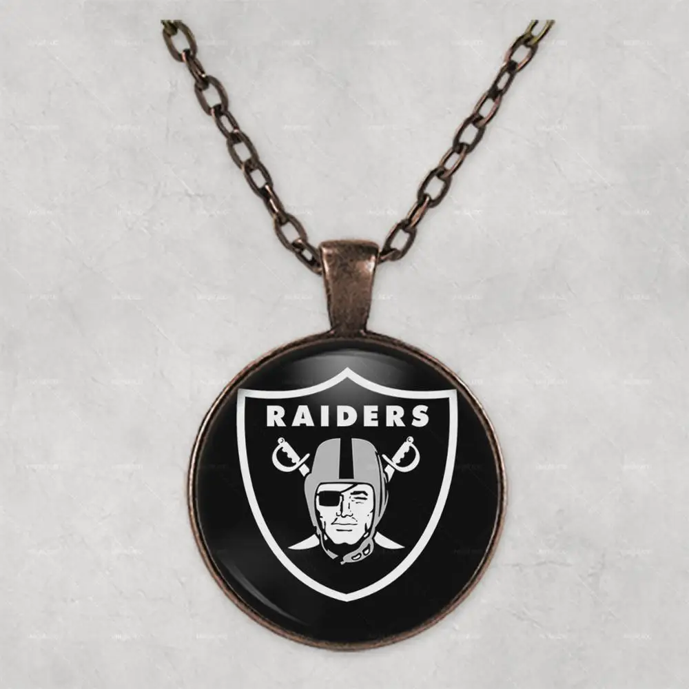 Ожерелье с фото кулоном Окленд Raiders подарок на день рождения матери симпатичная