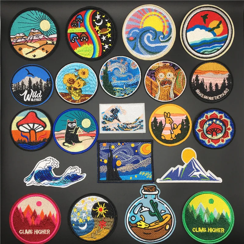 Iron Clothing Patches Mountain, Patch Clothes Mountain