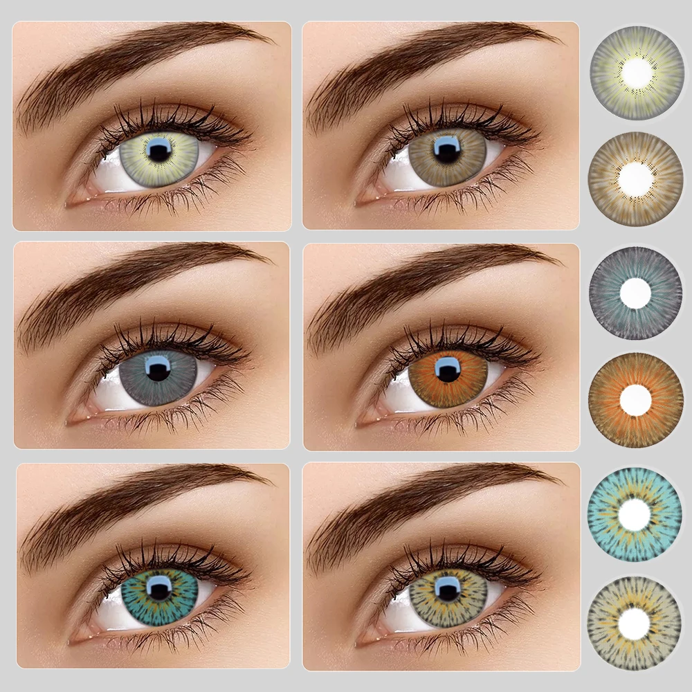 

2021 Fashion Cosmetic Contact Lenses For Eyes Hotsale NEWYORK PRO Series 5Tones Contact Lens 100% Cover Deep Eyes