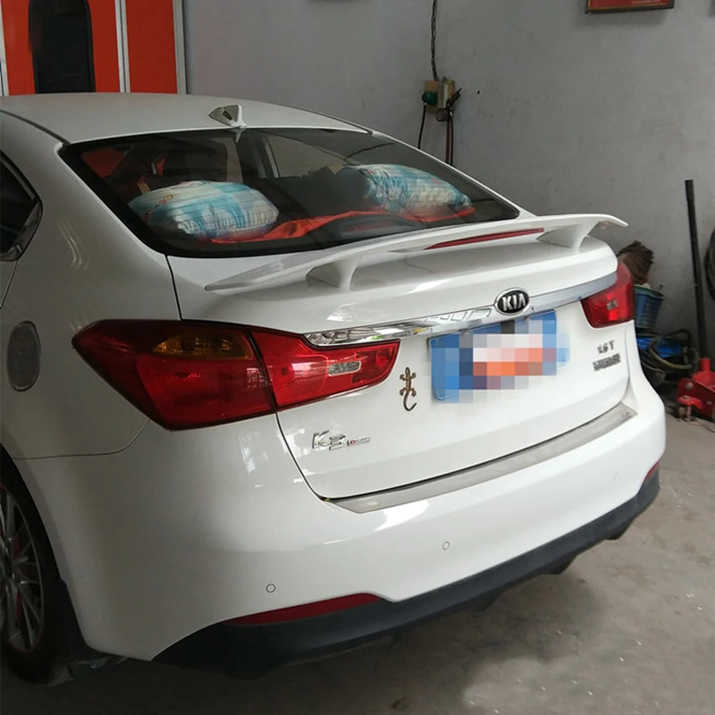 For Kia Cerato K3 Spoiler 20102017 Cerato K3 Roof Spoiler High Quality Abs Material Car Rear