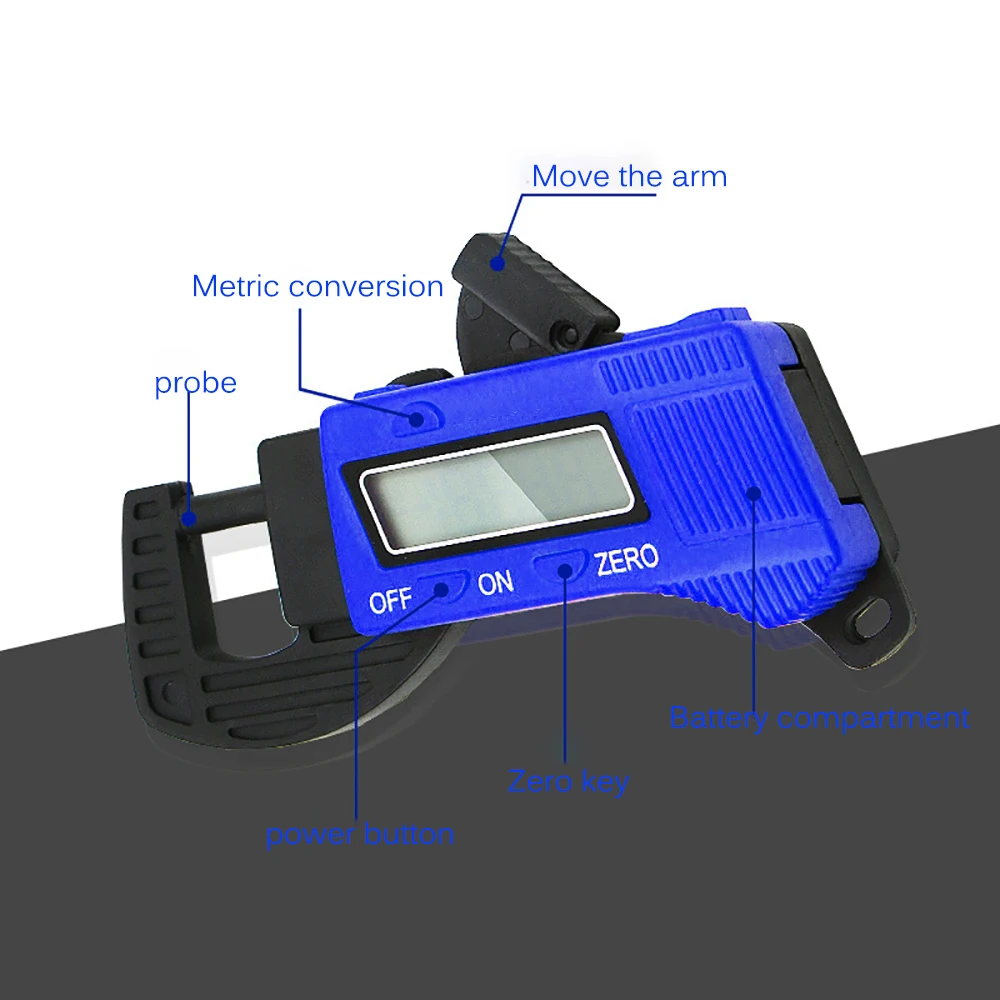 Толщиномеры цифровой дисплей толщина краски калипер ширина измерительные инструменты