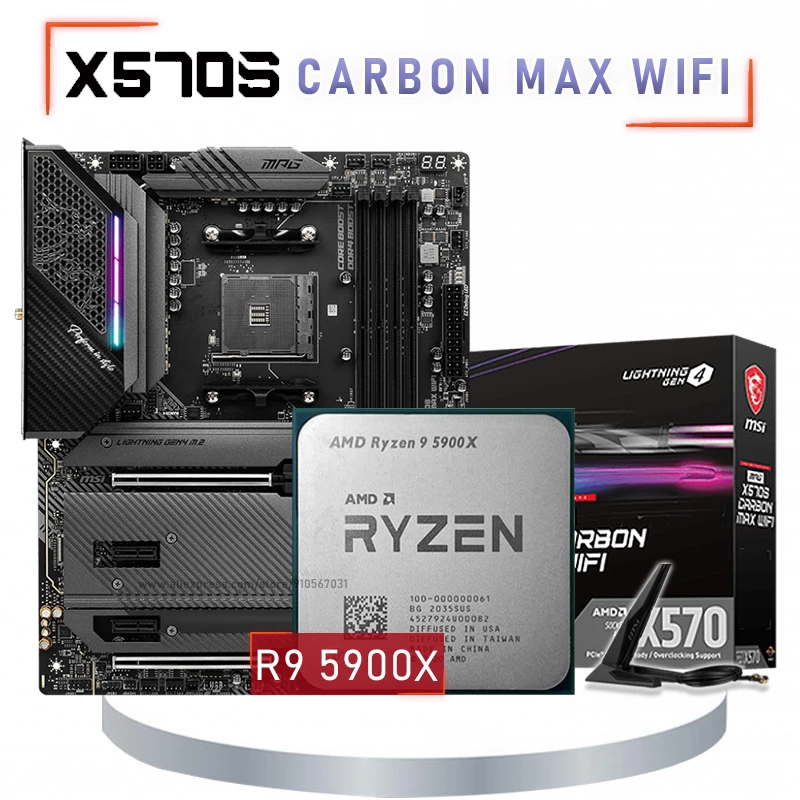 Ryzen9 5900x、マザーボード、メモリセットの3点セット Amazon