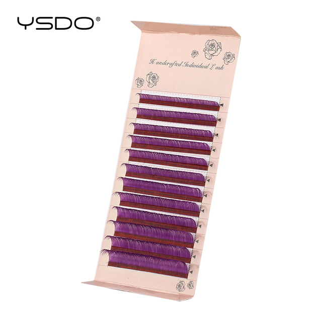 color Russian Volume Eyelashes Extension Curl eyelash extension mink lashes Individual eyelashes makeup tool fake lashes