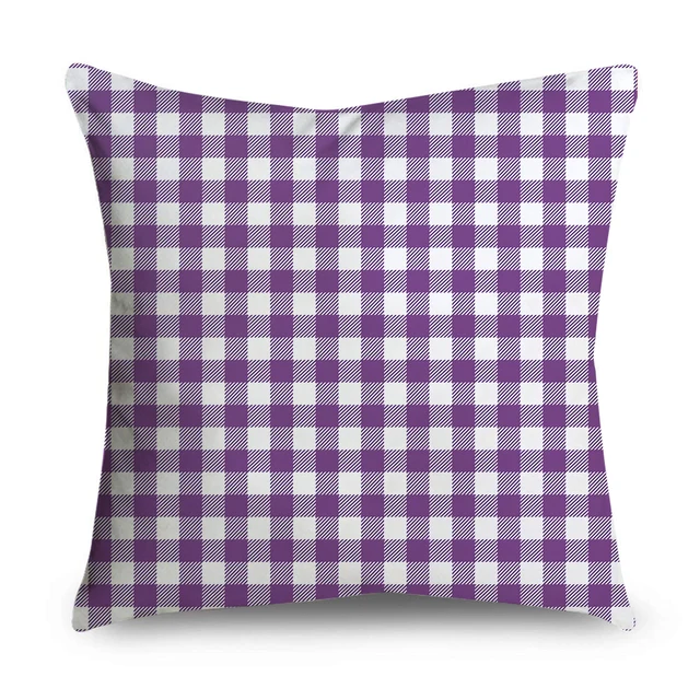Purple pattern Decorative Cushion Cover Floral Pillow Case For Car Sofa Decor Pillowcase Home Pillows 45 x 45cm 3