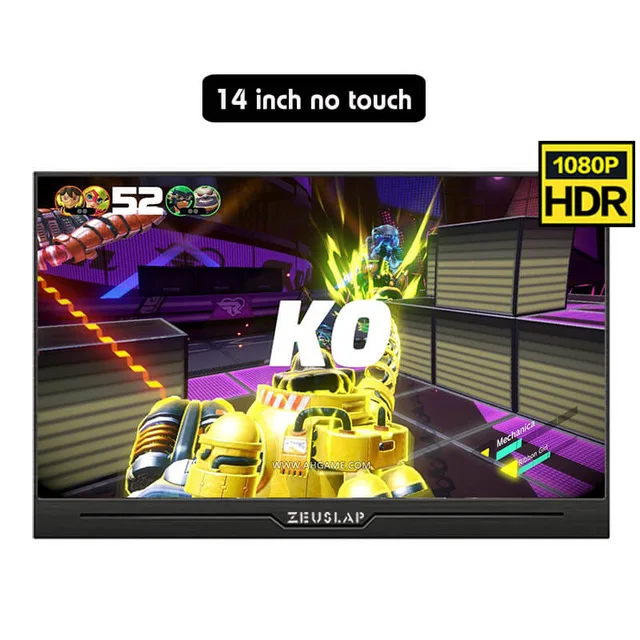 14inch No Touch 14 дюймов HD портативный экран 1920x1080P ips монитор ПК планшет светодиодный ЖК-Дисплей HDMI два типа C USB 13," 15,6" игровой монитор - Цвет: 14inch No Touch