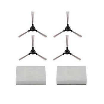 

2* Hepa filter +4* Side brush for Midea MR04 Robotic vacuum cleaner parts accessories
