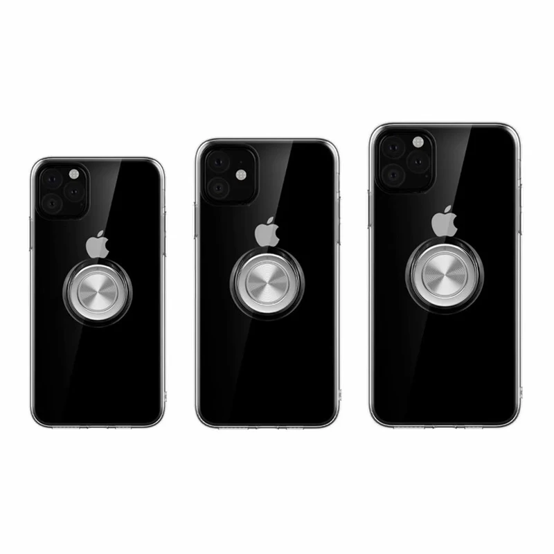 

luxury New Phone Cases For iPhone 11 Case Cover Shockproof Transparent Soft Silicone Bracket Back Shell For New iPhone 11 Coque