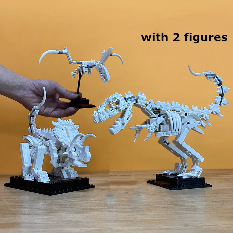 New 910pcs Jurassic Dinosaur Building Blocks World Dinosaur Fossils