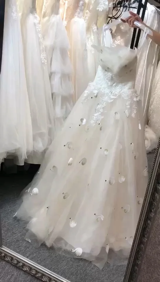 Chic Unique Full With Swan Patterns Suknia Slubna Boho Robe Mariage Femme Ready To Ship Dress Aliexpress Online Shop Wedding Dresses Aliexpress