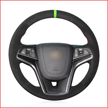 

MEWANT Black Suede Hand Sew Comfortable Soft Steering Wheel Cover for Chevrolet Malibu 2011-2014 Volt 2011 2012 2013 2014 2015