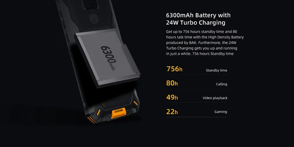 Doogee S68 Pro, 6 ГБ, 128 ГБ, мобильный телефон, Android 9,0, 5,84 дюймов, четыре ядра, 6300 мАч, камера 21 МП, сканер отпечатков пальцев, смартфон Wiless Charge, 4G