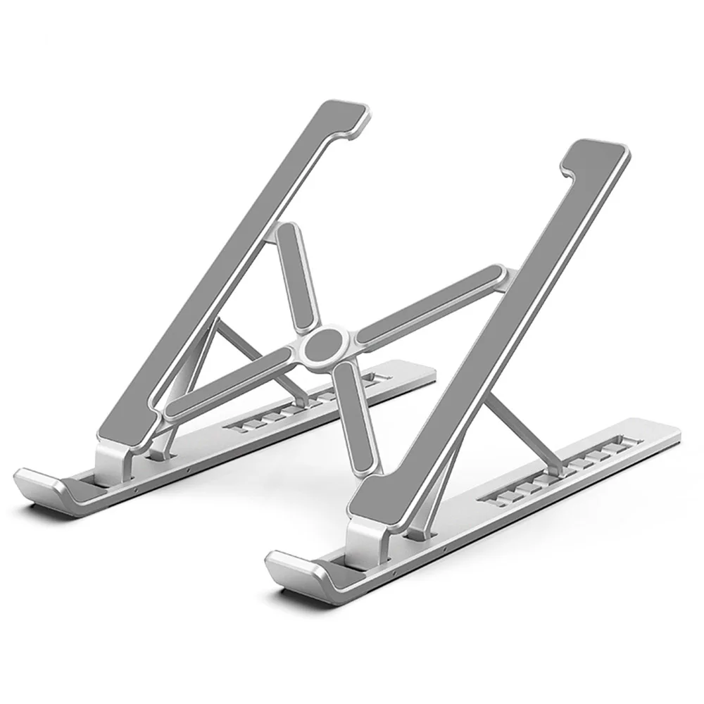 Laptop stand desktop increase bracket aluminum heat sink base folding bracket support portable lift adjustment 17 inch dangling - Цвет: 2packs