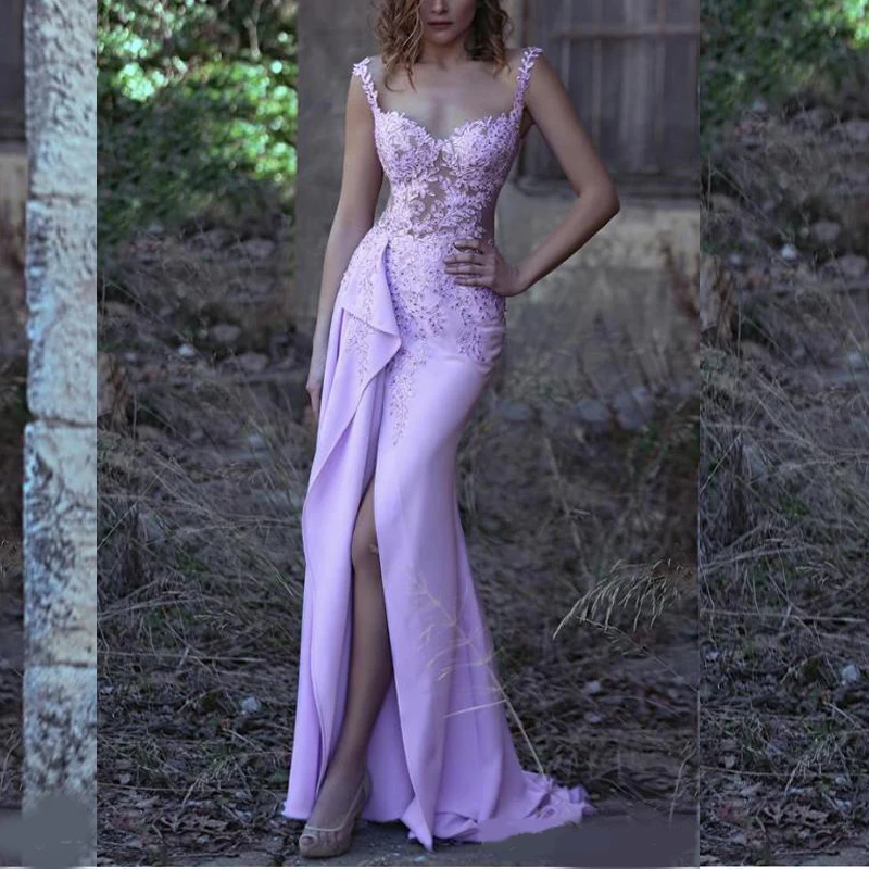 purple couture dress
