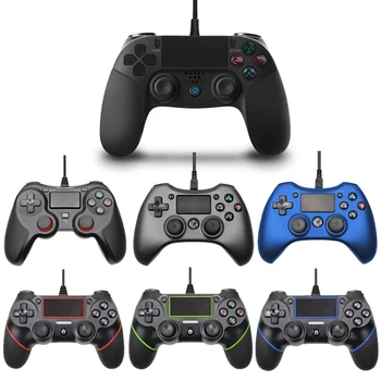 

USB Wired Gamepad for Playstation 4 Joystick Gamepads Double Shock Joypad for PC For PS4 Controller 2.2M Cable For PS3 Console