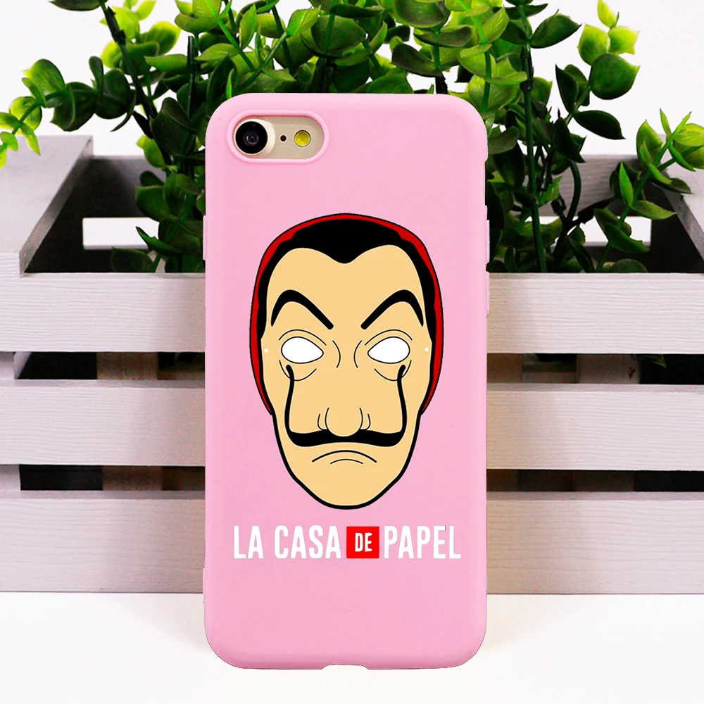

For iPhone 6 6S 7 8 X XS Max XR 11 Pro Max funda silicone Spain TV La Casa de papel Money Heist House Of Paper phone case etui