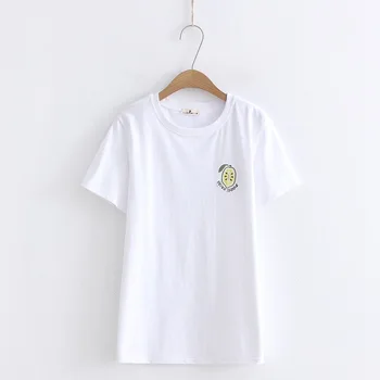 

Spring Summer New Style Women Tshirt Print Short Sleeve Round Neck Cotton Women T-shirt