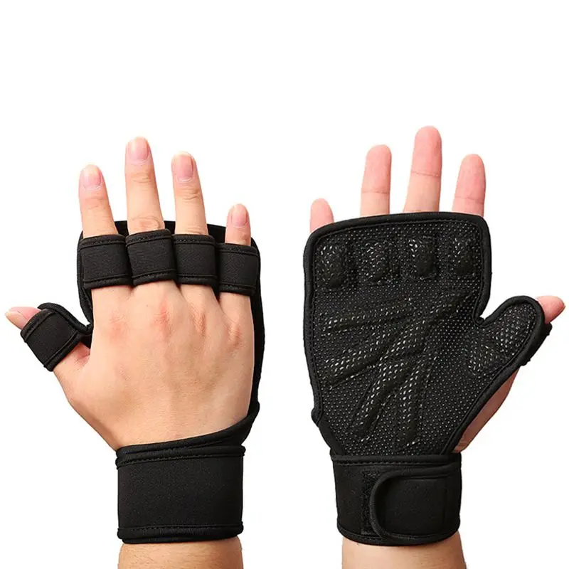 1 пара перчатки для занятий тяжелой атлетикой майка для разминки, бодибилдинга упражнения дышащие Powerlifting поддержка запястья тренировка