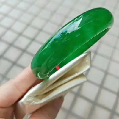 Bangle Bracelet Send Certificate Burma Jadeite Bangle Women Genuine Natural Burmese Emerald Real Jade Stone Girlfriend Mom Gift