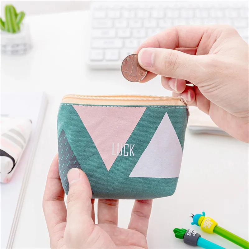 ISKYBOB 12x9x3,5 милые девушки холст монета маленький кошелек современная мода Высокое качество молнии мешок ключ держатель для карт
